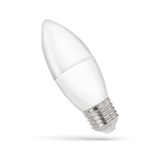 Żarówka LED świecowa E27 1W ciepła biała (ww) - WOJ+14454