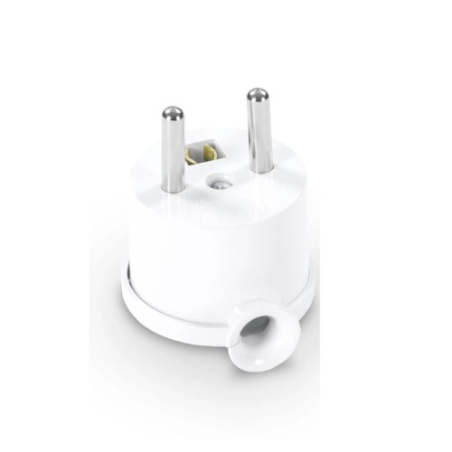 Wtyczka kątowa rozbieralna Mini biała - W-10128