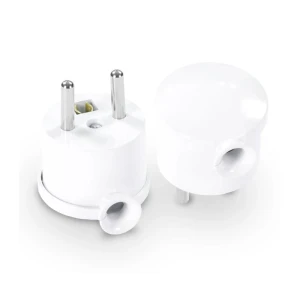 Wtyczka kątowa rozbieralna Mini biała - W-10128