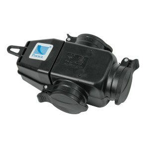 Rozgałęźnik potrójny, trójnik 3x250V, 16A, IP44 - D.3156