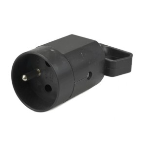 Gniazdo przenośne podłogowe z uziemieniem Viplast  2PZ 16A czarne - 315-05