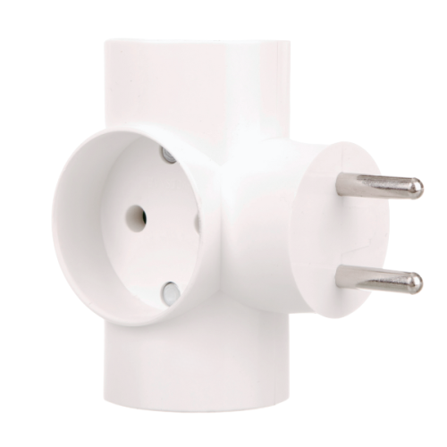 Rozgałęźnik potrójny, trójnik bez uziemienia - D.3804