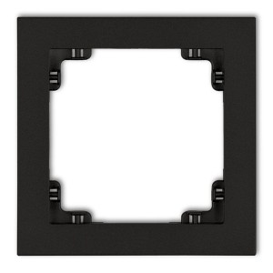 Karlik Deco Ramka pojedyncza czarny mat - 12DR-1
