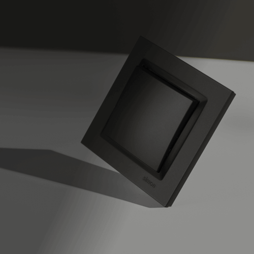 Simon 10 Przycisk roletowy czarny - CZP1.01/49