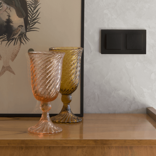 Simon 10 Łącznik świecznikowy czarny - CW5C.01/49