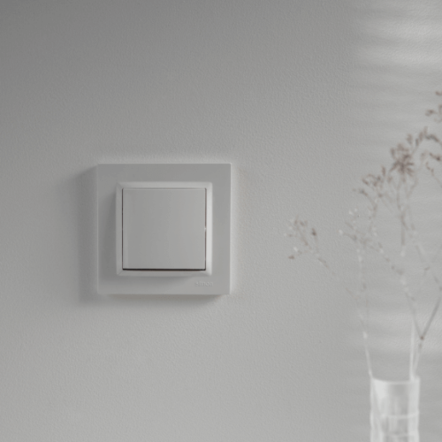 Simon 10 Łącznik przycisk zwierny bez piktogramu 10AX Biały - CP1.01/11