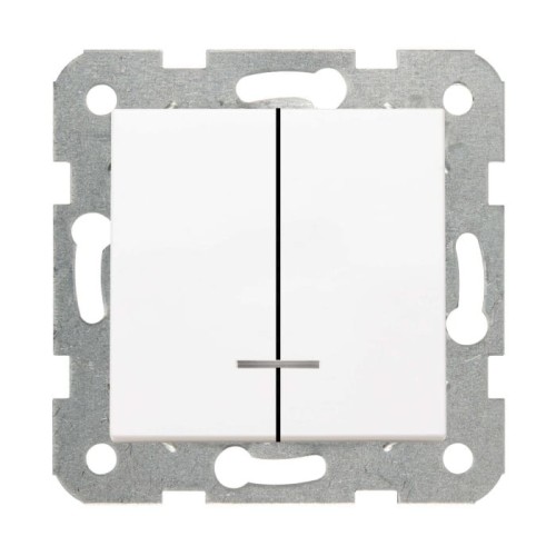 Panasonic Karre Łącznik podwójny biały z podświetleniem  - 90963650