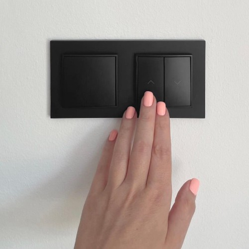 Karlik MINI Łącznik żaluzjowy czarny mat - 12MWP-8