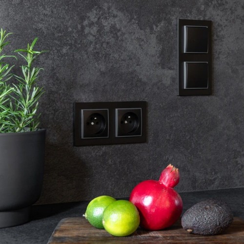 Karlik MINI Łącznik żaluzjowy czarny mat - 12MWP-8