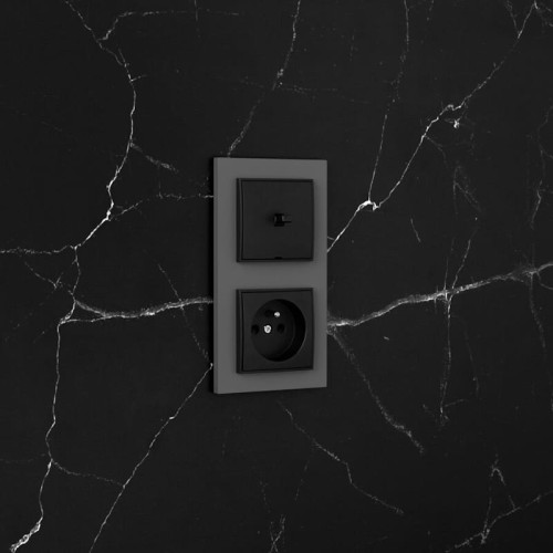 Karlik MINI Łącznik żaluzjowy grafit mat - 28MWP-8