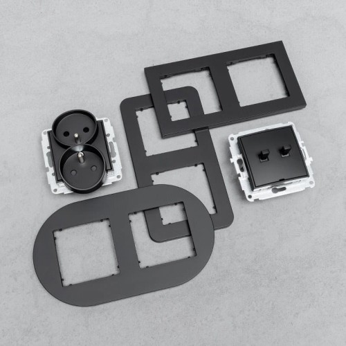 Karlik MINI Łącznik żaluzjowy grafit mat - 28MWP-8