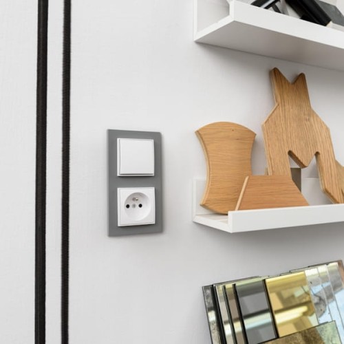 Karlik MINI Łącznik żaluzjowy szary mat - 27MWP-8