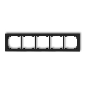 Karlik Deco Ramka pięciokrotna czarny mat - 12DR-5