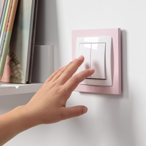 Karlik Deco Ramka podwójna pudrowy róż - 40DR-2