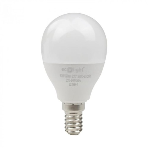 Żarówka LED Kulka Smart E14 6W RGB CCT Wi-fi tuya - Ecolight EC79944