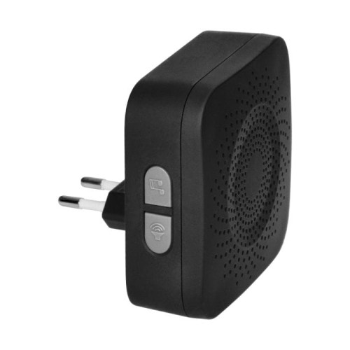 Dzwonek bezprzewodowy sieciowy 230V czarny - OR-DB-AB-169/B