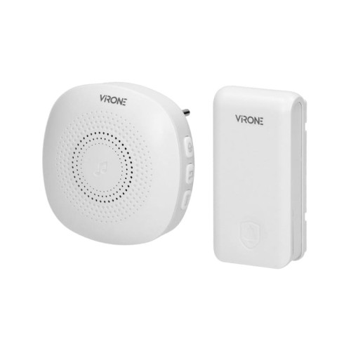 Dzwonek bezprzewodowy sieciowy 230V biały - Orno DB-1