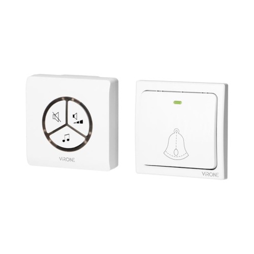 Dzwonek bezprzewodowy sieciowy 230V biały - Orno DB-3