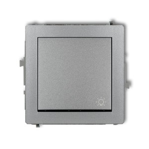Karlik Deco Łącznik przycisk światło srebrny metalik - 7DWP-5