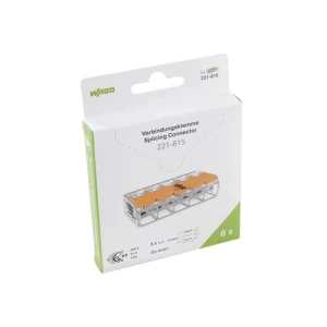 Szybkozłączka linka drut 5x0,5-6mm2 6 szt. - 221-615/995-006