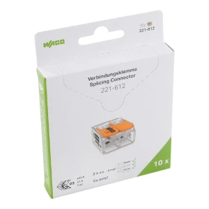 Szybkozłączka linka drut 2x0,5-6mm2 10 szt. - 221-612/995-010
