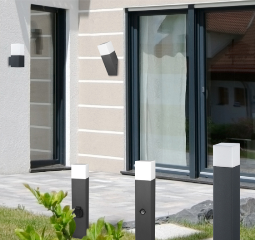 Lampa ogrodowa stojąca New York 74 cm grafit - Goldlux 304636