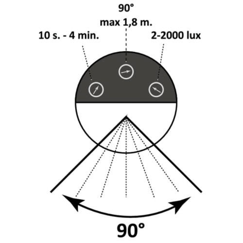 Lampa ogrodowa stojąca New York 44 cm z czujnikiem ruchu i zmierzchu grafit - Goldlux 307330
