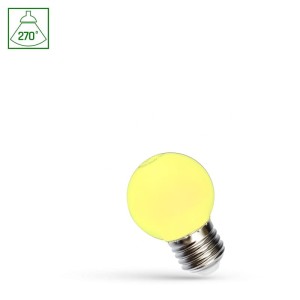 Żarówka LED KULKA E27 1W żółta - WOJ+11798