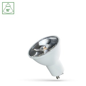 Żarówka LED GU10 6W 10° neutralna biała z soczewką - WOJ+14104