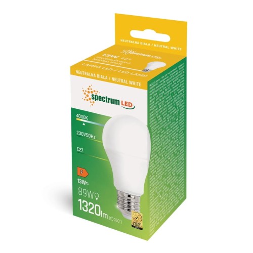 Żarówka LED E27 13W neutralna biała (nw) - WOJ+14102