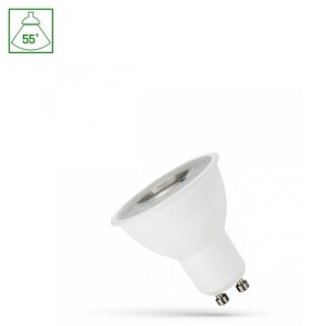 Żarówka LED GU10 4W 45° zimny biały z soczewką - WOJ+14091