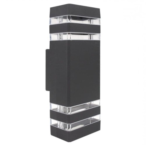 Kinkiet elewacyjny 2xGU10 antracyt - Eco Light EC79005