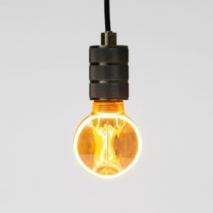 Żarówka LED bursztyn E27 4W fi 80 ciepła biała 1800K kulka - SZ61039