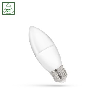 Żarówka LED świecowa E27 1W ciepła biała (ww) - WOJ+14454