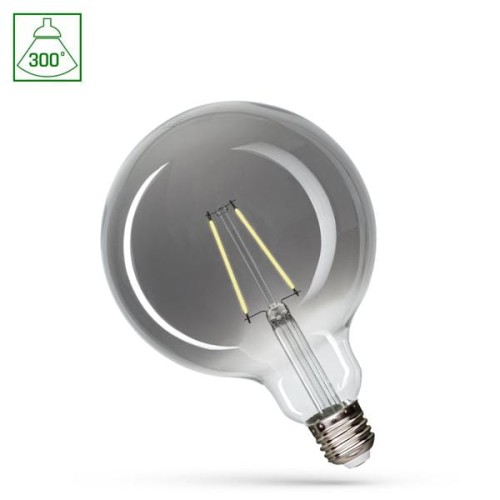Żarówka dymiona LED Glob Filament E27 4,5W fi 125 neutralna biała (nw) Spectrum Led WOJ+14471