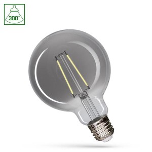 Żarówka dymiona LED Glob Filament E27 4,5W fi 95 neutralna biała (nw) - Spectrum Led WOJ+14470
