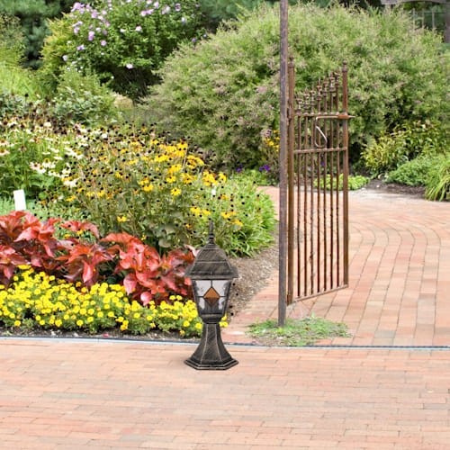 Lampa ogrodowa słupek MONACO 42cm antyczne złoto - Rabalux