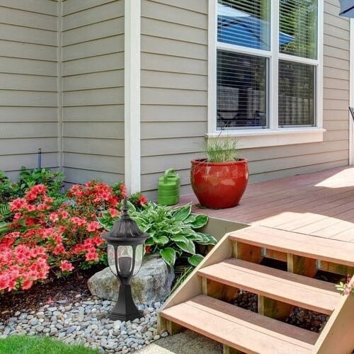 Lampa ogrodowa słupek MILANO 43cm czarny - Rabalux 8343