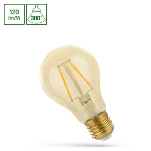 Żarówka LED Filament E27 2W 210lm ciepła retro - Spectrum Led WOJ+14077