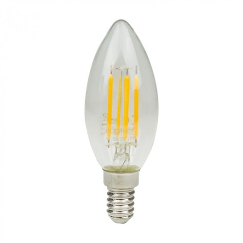 Żarówka LED filament ŚWIECZKA E14 6W ciepła biała (ww) - Ecolight EC20053