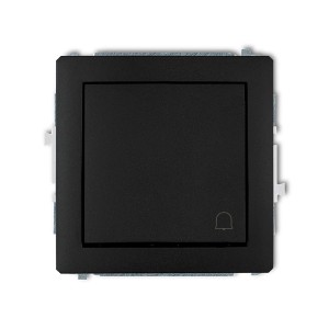 Karlik Deco Łącznik przycisk dzwonek czarny mat - 12DWP-4