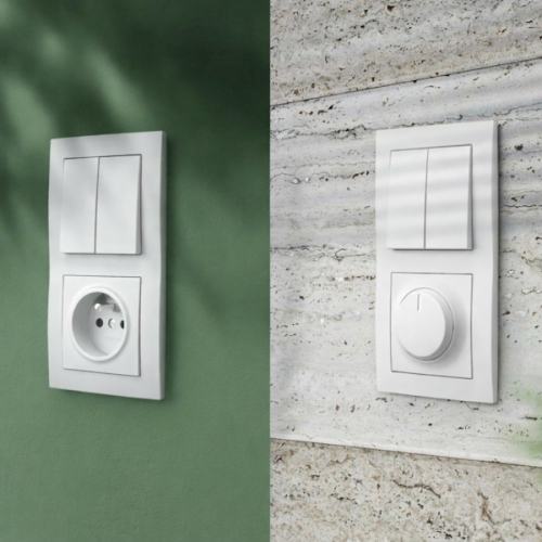 Ospel As  biały ramka podwójna - R-2G/00