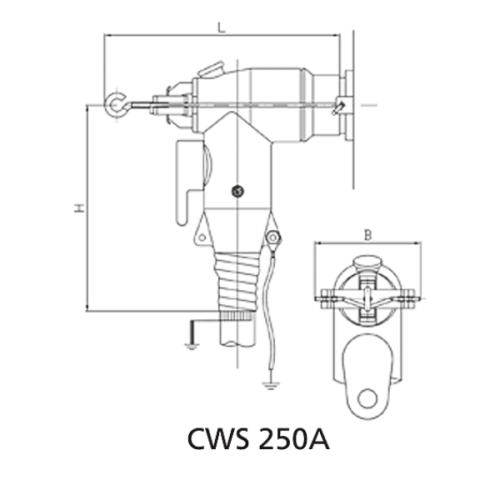 Głowica konektorowa CWS 24kV 250A 16-95/M/EGA