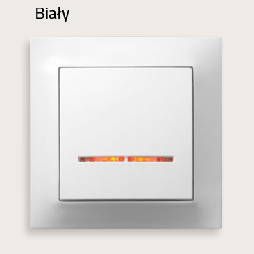 Ospel Impresja biały łącznik krzyżowy z podświetleniem – ŁP-4YS/M/00