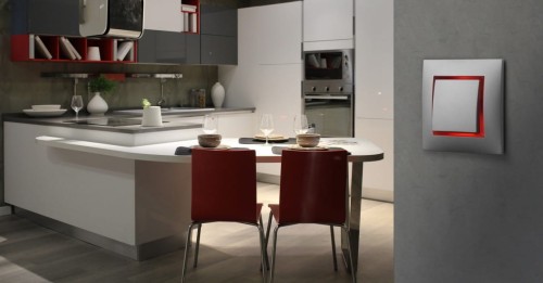 Ospel Aria szary mat ramka pojedyncza - R-1U/70