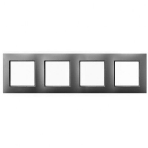 Ospel Aria szary mat ramka poczwórna - R-4U/70