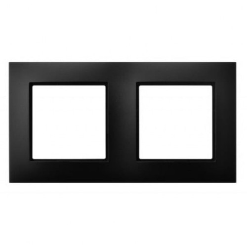 Ospel Aria czarny metalik ramka podwójna - R-2U/33