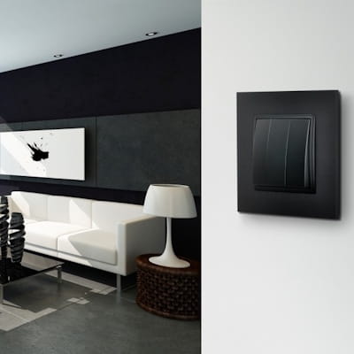 Ospel Aria czarny metalik łącznik pojedynczy - ŁP-1U/M/33