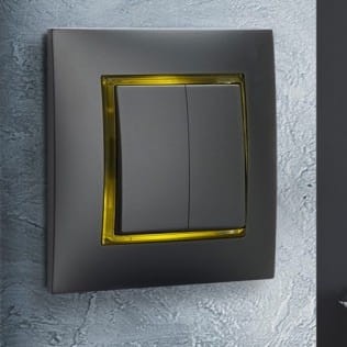 Ospel Aria czarny metalik łącznik żaluzjowy z blokadą mechaniczną - ŁP-7UB/M/33