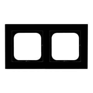 Ospel Sonata ramka podwójna czarne szkło - R-2RGC/32/25